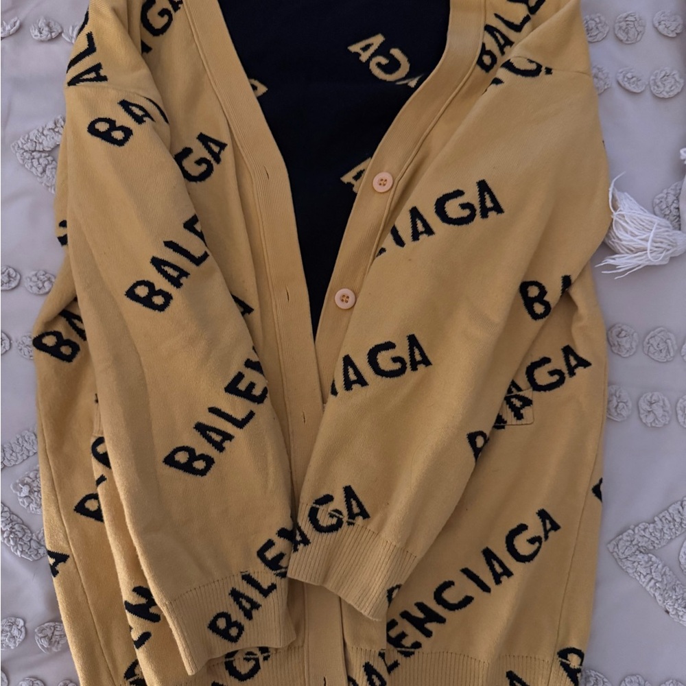 Balenciaga Women’s Mustard Cardigan
